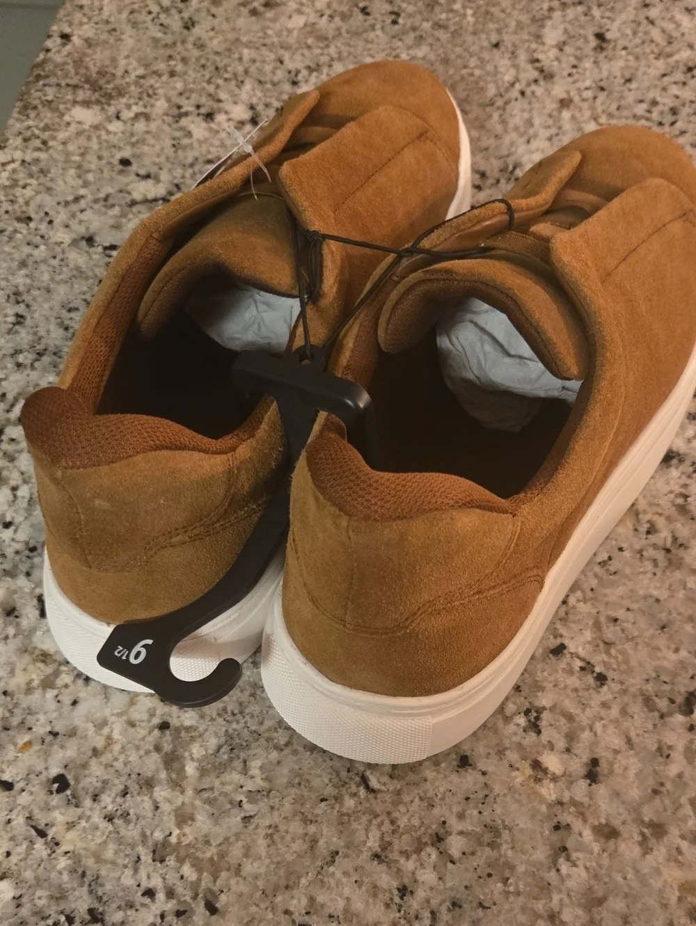 Men's Casual Suede Slip-On Sneakers — Brown
